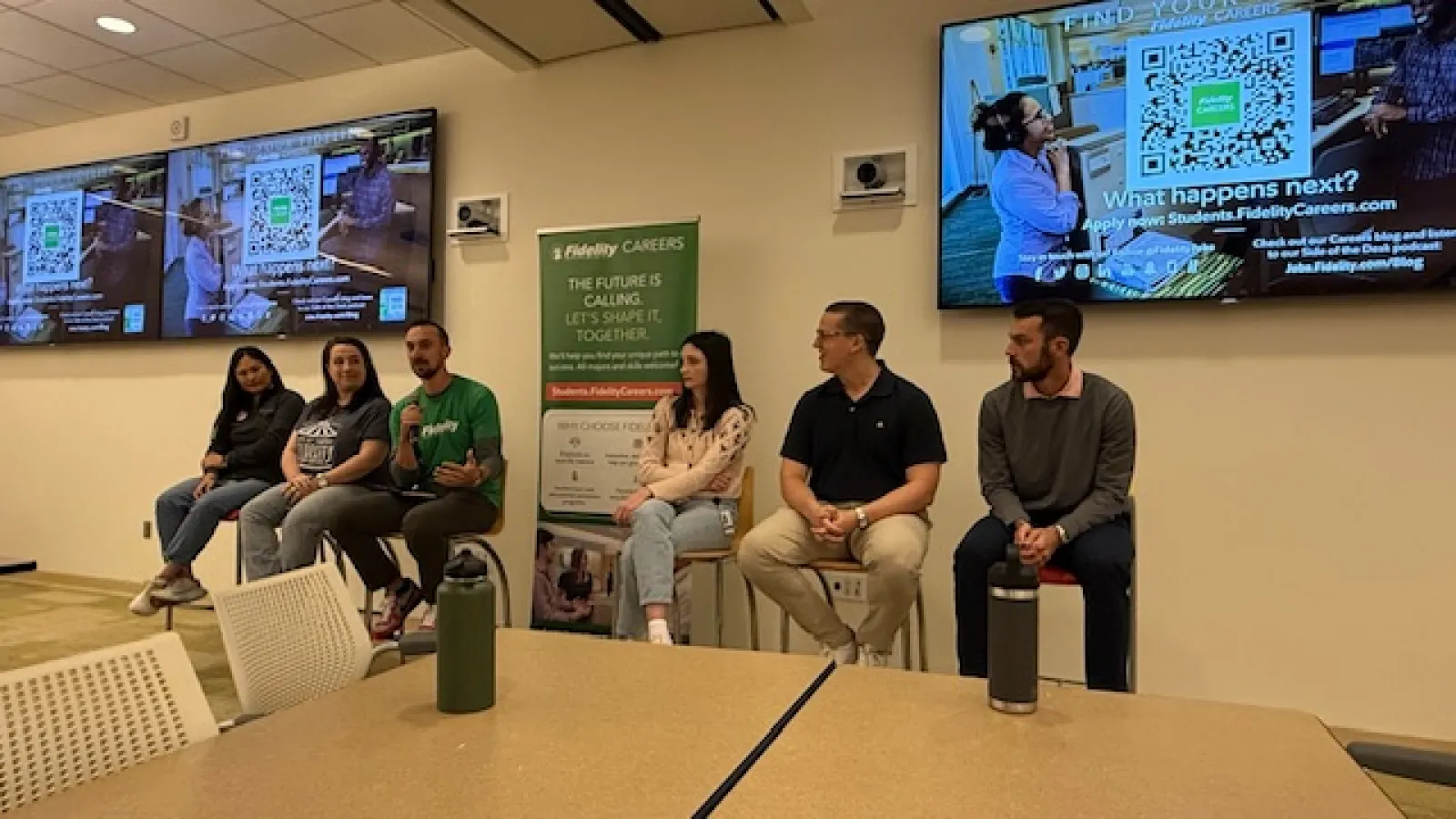 Panel of Fidelity employees answer questions from Ohio State students